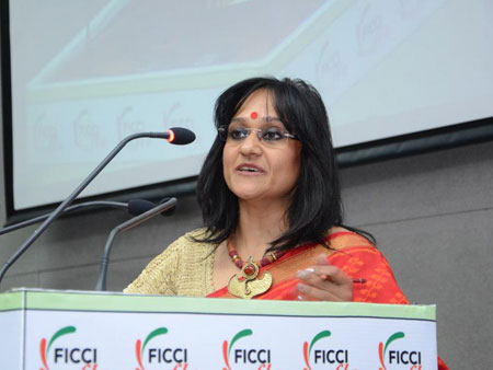 Addressing the Audience at the Panel Discussion