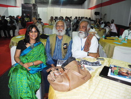 With Artist Jatin Das and Graphic Designer Subrata Bhowmik