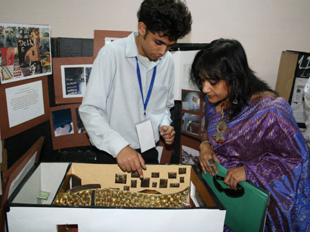 Students presenting their work