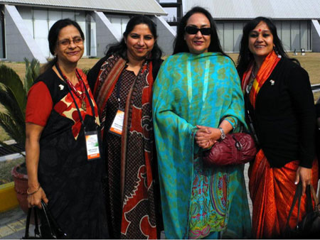 With Jyotsna Suri (center) at the Expo Center, Lahore