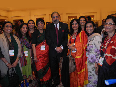 With Mr. Anand Sharma, Honourable Commerce & Industry Minister, India along with other Delegates.