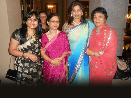 With Shipra Chatterjee- Executive Director FICCI-FLO, Pinky Reddy- Chapter Chairperson Hyd and Neena Malhotra- National President.