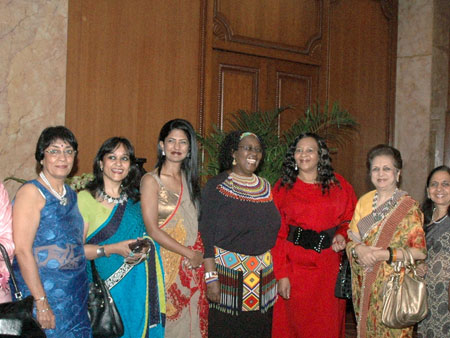 L-R Shipra Chatterjee, Neena Malhotra, Kavitha Vardaraj, DM Thabethe, Mrs. Majeke